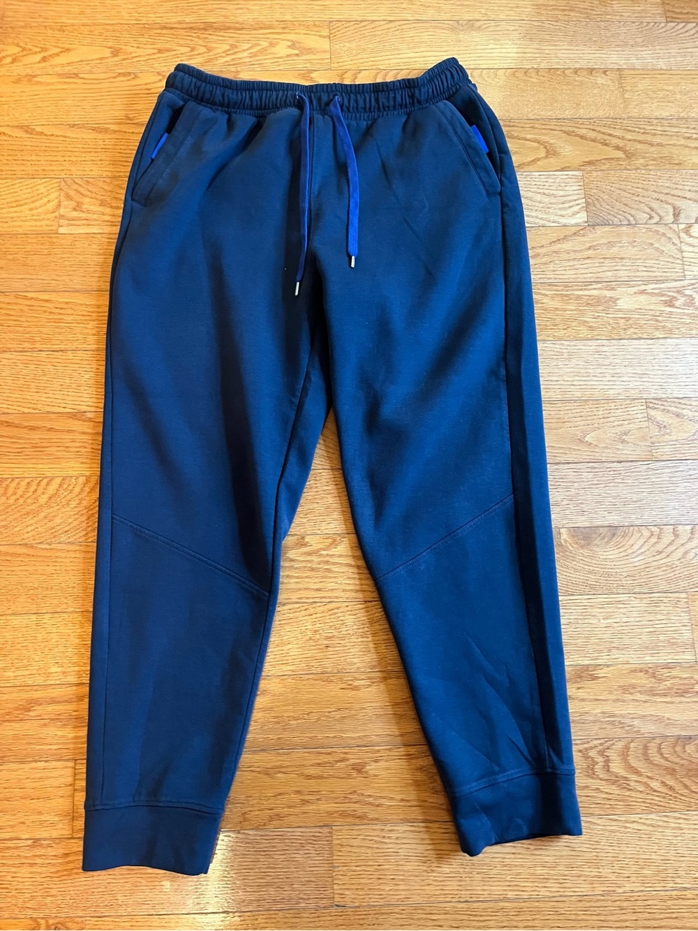 Athletic Works Navy Joggers with Blue Drawstring